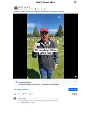 Wyoming congressional candidate Rasner says he faces increase in 'death threats'