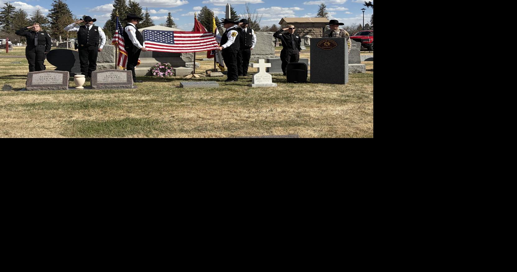 Kozak honors fallen former Laramie County sheriff with special marker, badge