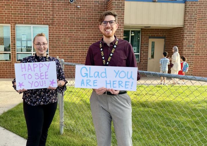 Looking sharp Students, educators optimistic despite firstday