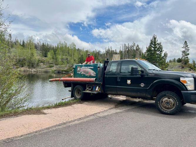 Barber Lake filled with water, stocked with fish; first time since 2019