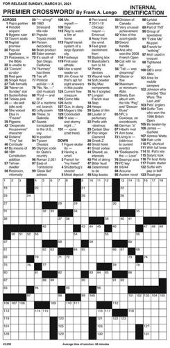 Crossword puzzle for March 20, 2021 | Entertainment ...