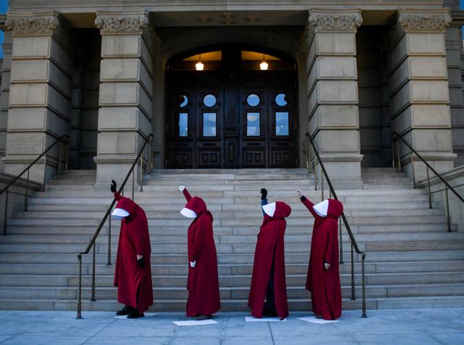 'Handmaid's Protest' at Wyoming State Capitol