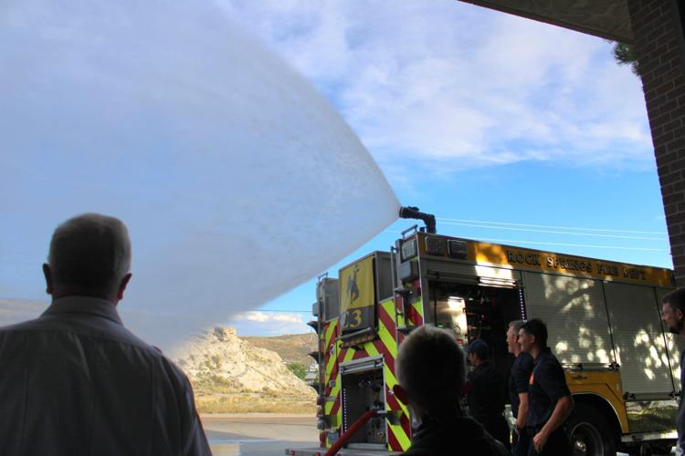 Rock Springs Fire Department introduces new fire engine to community ...