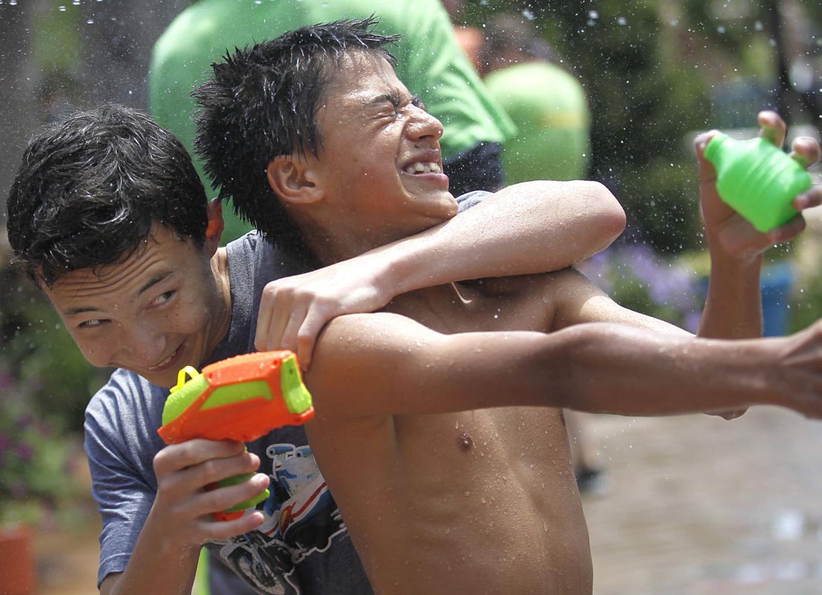water gun girl