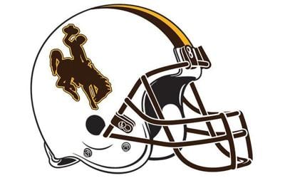 University of Wyoming UW Cowboys football helmet white
