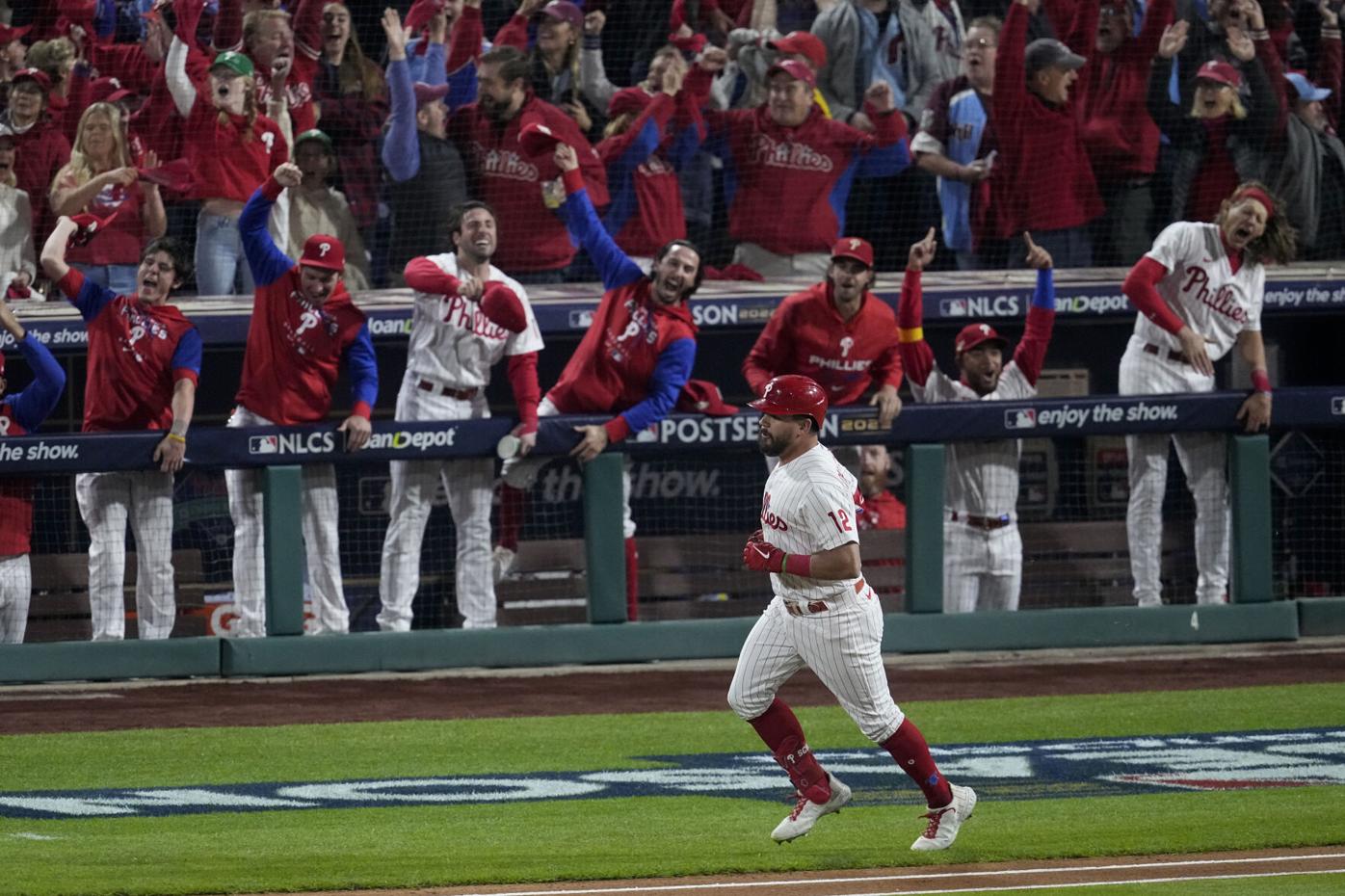 Tension gave way to celebration as Jean Segura and the Phillies held off  the Padres to take a 2-1 series lead in the NLCS. Visit the link…