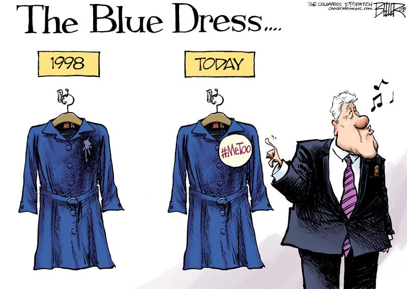 Bill Clinton Monica Lewinsky Blue Dress