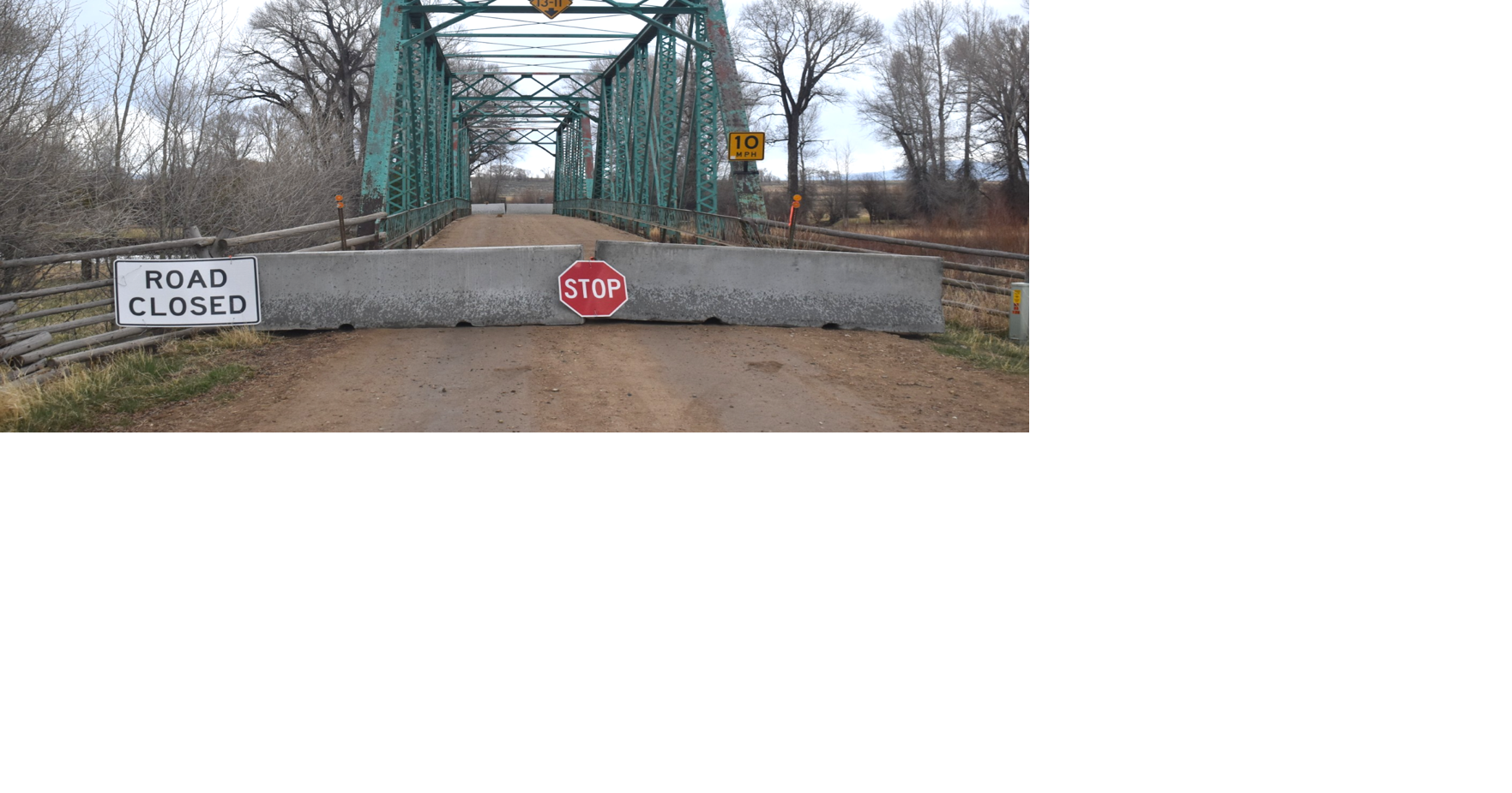 Baggot Rocks Bridge temporarily closed | Rawlins Times | wyomingnews.com