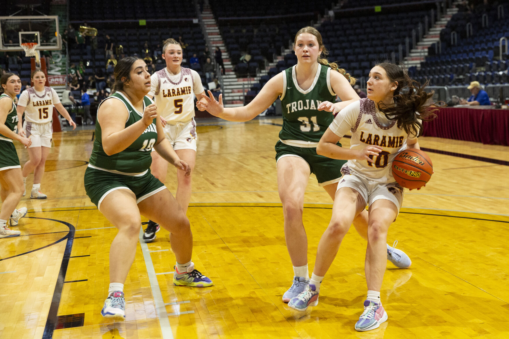 Kennedy Davila and Addie Forry Shine as Kelly Walsh Defeats Laramie in 4A State Basketball 5th-Place Game