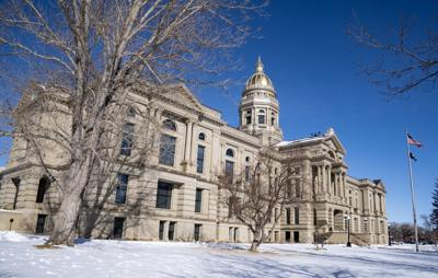 Wyoming State Capitol, winter 2023
