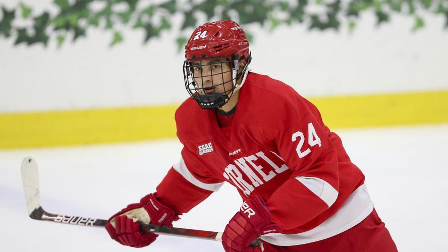 Cornell University Big Red Hockey Home White Jersey