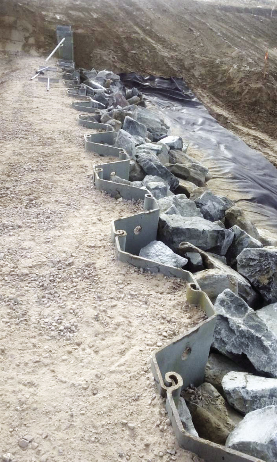 Drop structure rock work is nearly done Local