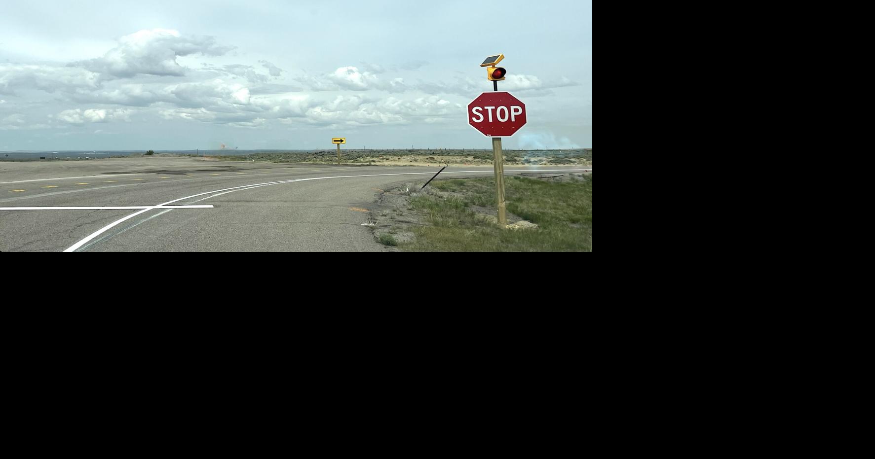 New stop sign, flashing beacon installed on Jamestown Road | Rocket ...