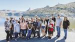 Flaming Gorge Tours group photo at the second stop, Firehole Campground