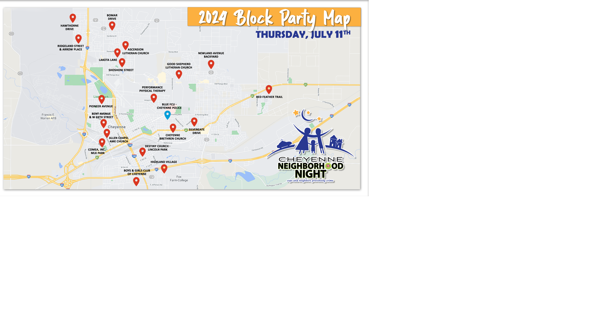 Cheyenne Neighborhood Night block party locations announced | Local ...
