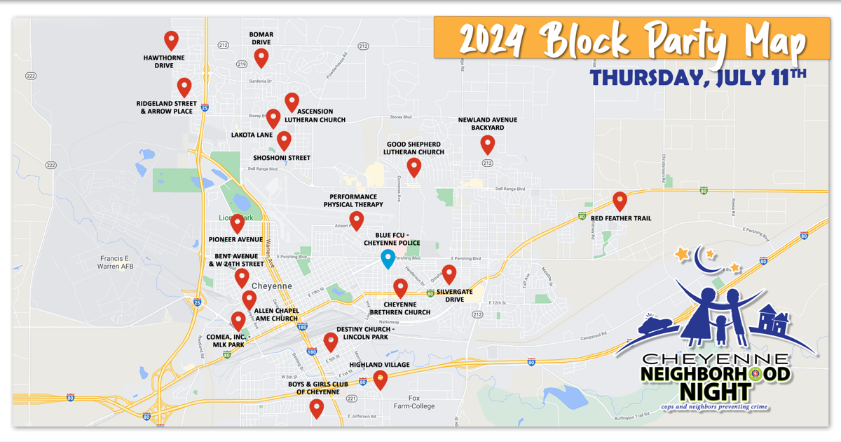 Cheyenne Block Cheyenne Neighborhood Night block party locations announced | Local ...