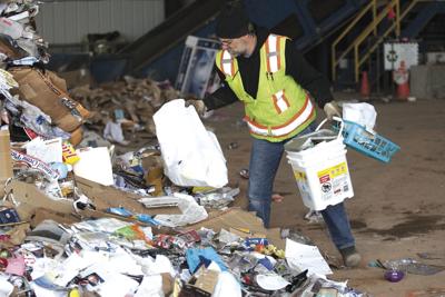 Laramie recycling worker