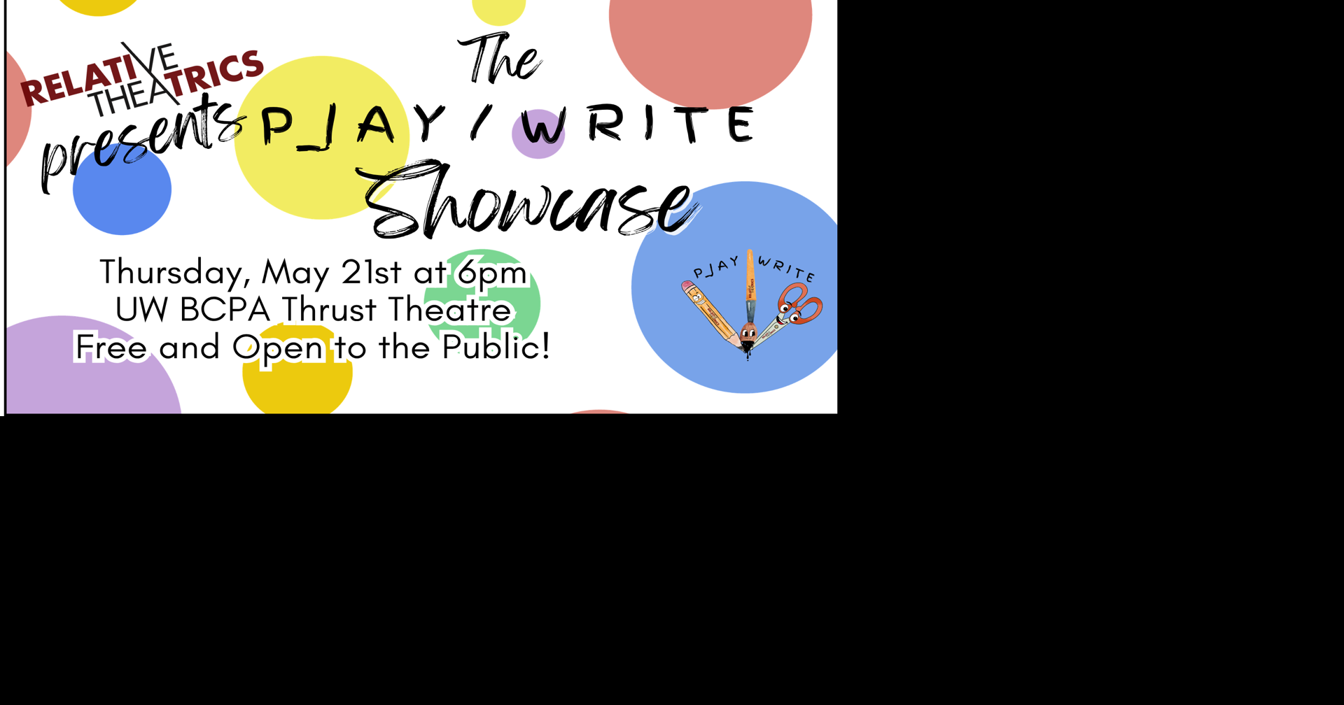 Relative Theatrics to host 4th annual Play/Write Showcase