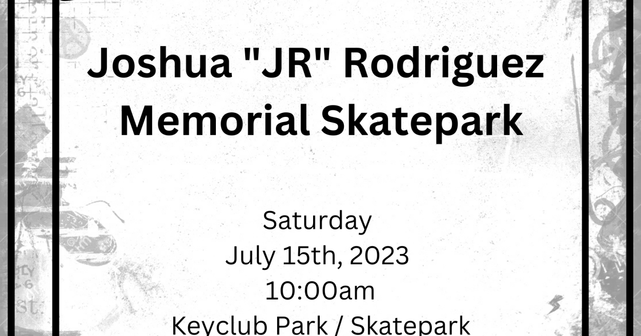 City of Rawlins to host commemoratory naming of Joshua 'JR' Rodriguez Memorial Skatepark - Vimarsana News