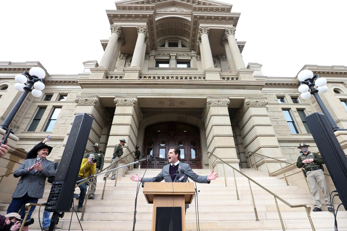 U.S. Rep. Matt Gaetz rallies against Liz Cheney outside Wyoming Capitol | Gallery | wyomingnews.com