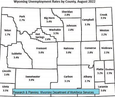 Unemployment by county