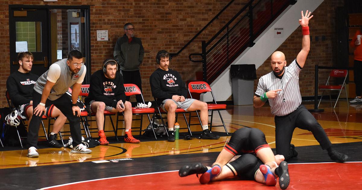 Go Mustangs Western Wyoming wrestling dominates Region IX duels