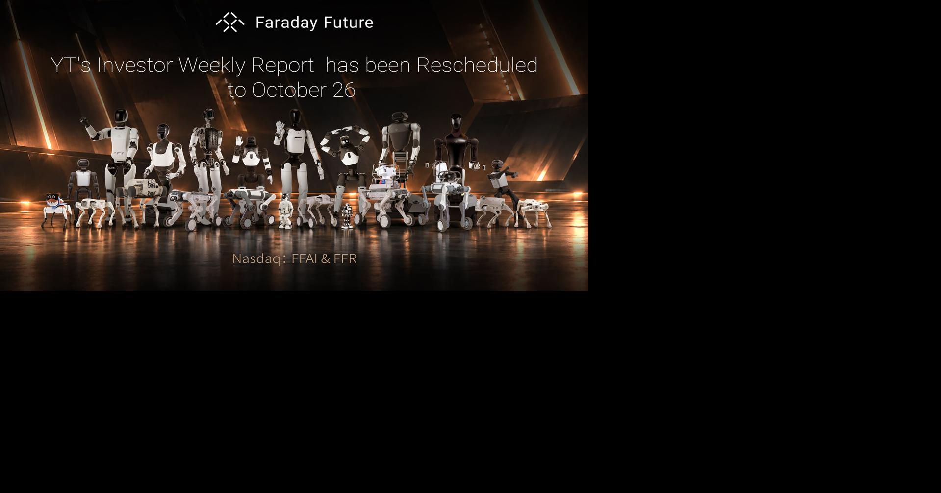 FFR to Hold Listing Ceremony and Investor Day on October 26; FFAI ...
