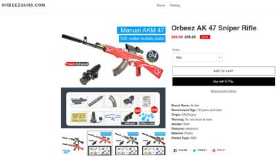Orbeez Gun Homepage 