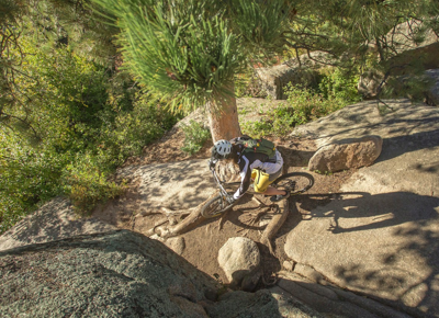 Mountain Biker at Curt Gowdy State Park