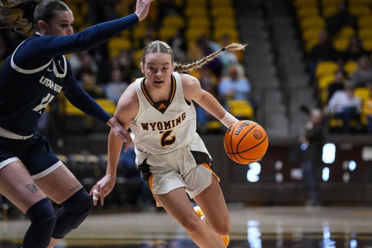NCAA Women's Basketball: Wyoming vs Utah State