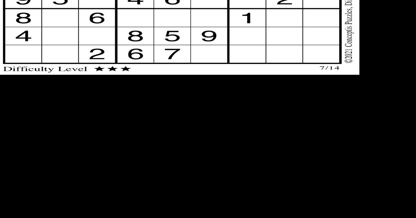sudoku puzzle for july 14 2021 entertainment wyomingnews com