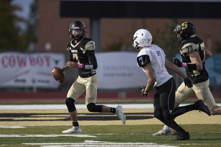 Quarterback Isaiah Hernandez drives Cheyenne South offense Cheyenne