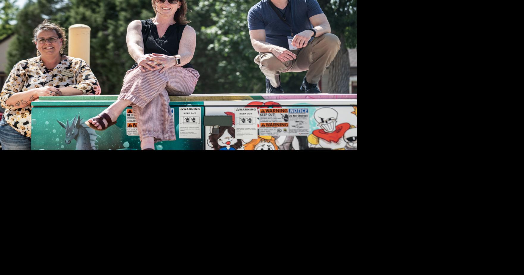 Arts and Culture Board decorates electrical boxes in Douglas
