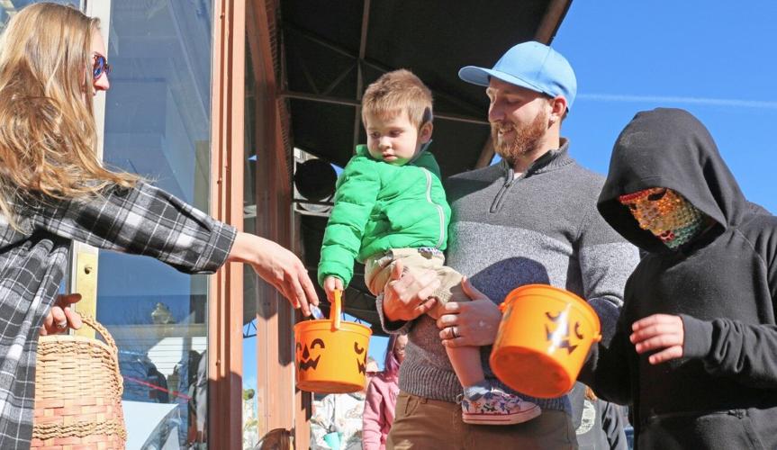 Sweet, not scary Scaramie brings families downtown for trickor