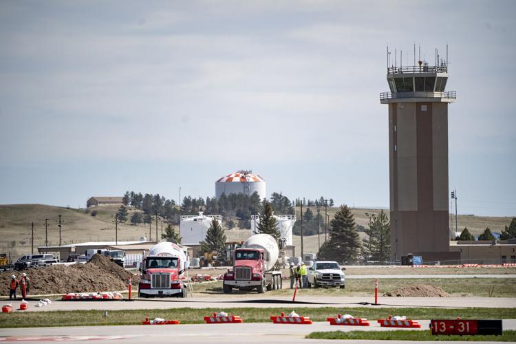 Runway construction at Cheyenne Regional Airport