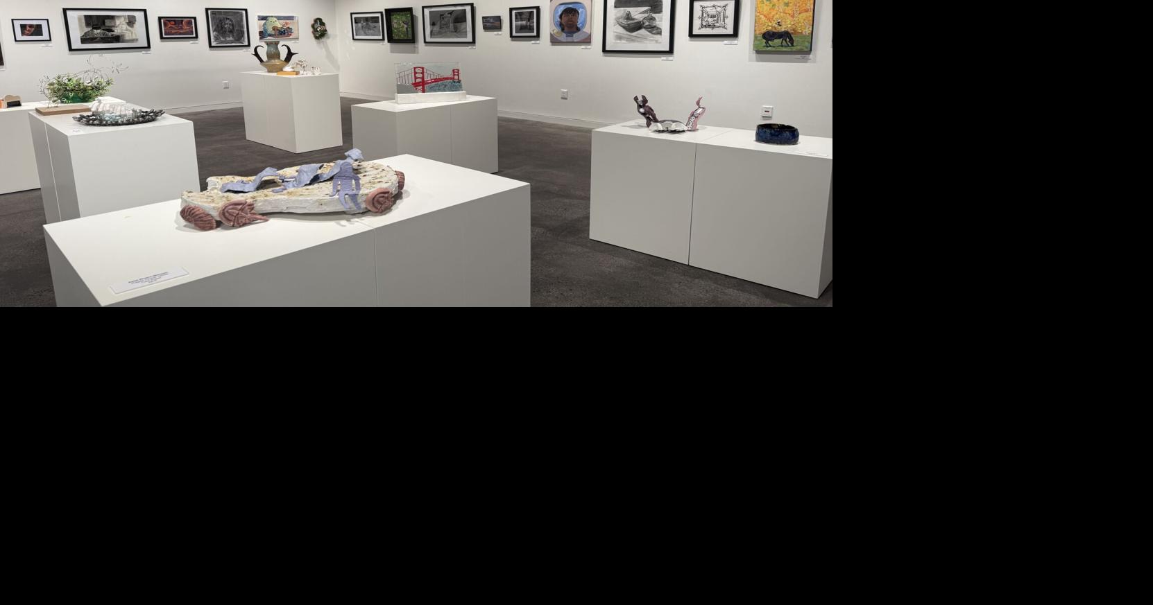 Last week to check out LCCC student art, featuring sculptures, acrylic paintings, self portraits