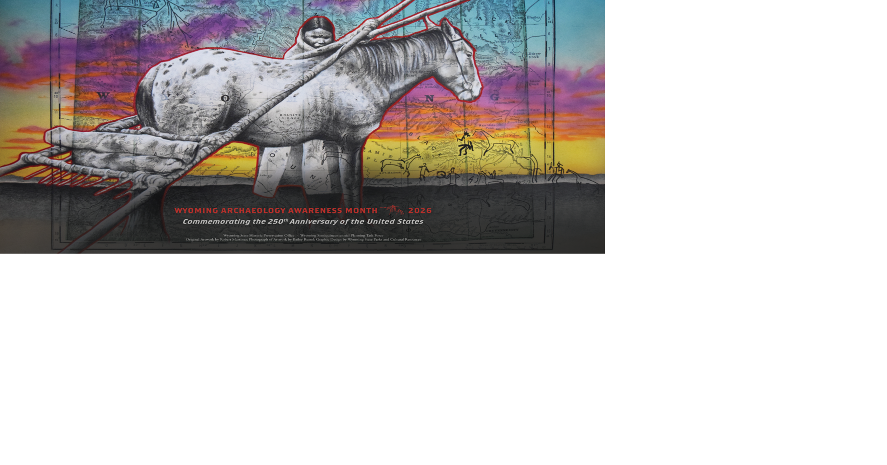 2026 Wyoming Archaeology Awareness posters and merchandise available; temporary exhibit opens