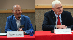 Heiner, Roberts discuss energy, education, property tax relief in HD18 debate