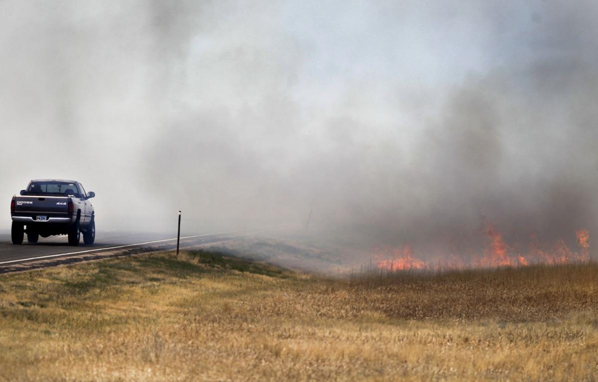 Grass fire south of Cheyenne burns near Lummis Ranch Gallery