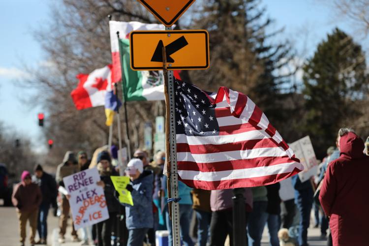 Protesters call for change at 'ICE OUT' protest | Local News ...
