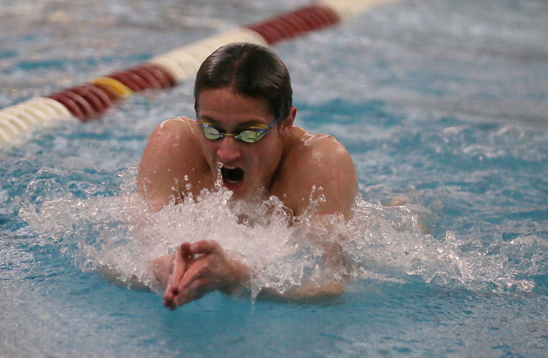 Laramie High Boys Swimming and Diving Team Triumphs Over Kelly Walsh in Class 4A Dual Action