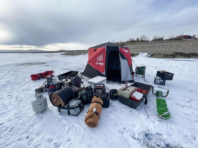 Ice Fishing - Yukon Lake Cabins
