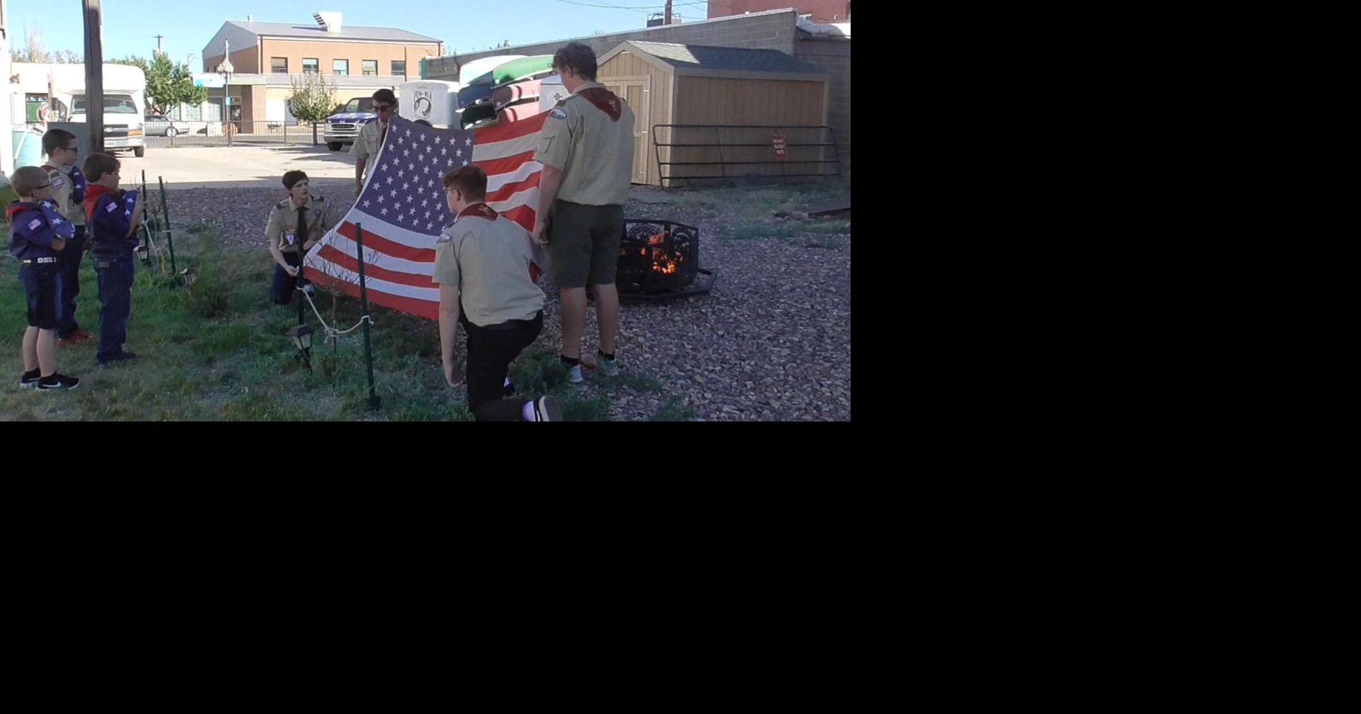 Respecting the flag: Properly retiring flags is a community tradition ...