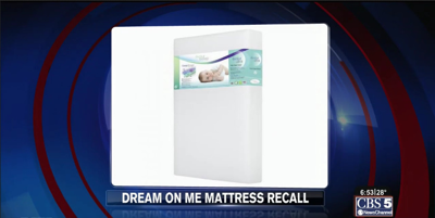 Dream on me mattress recall shop