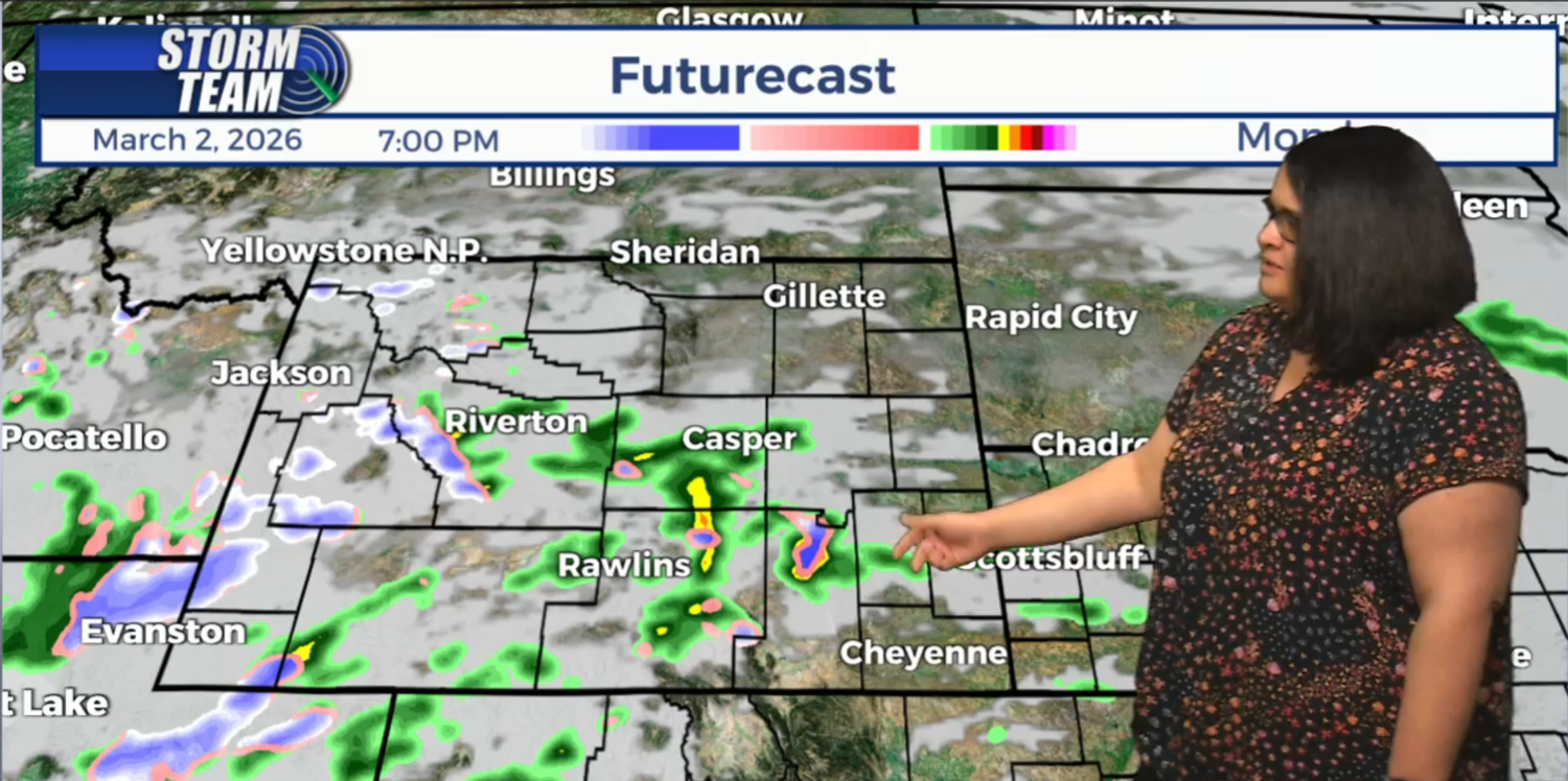 Late day showers move in along with increased mountain snow chances