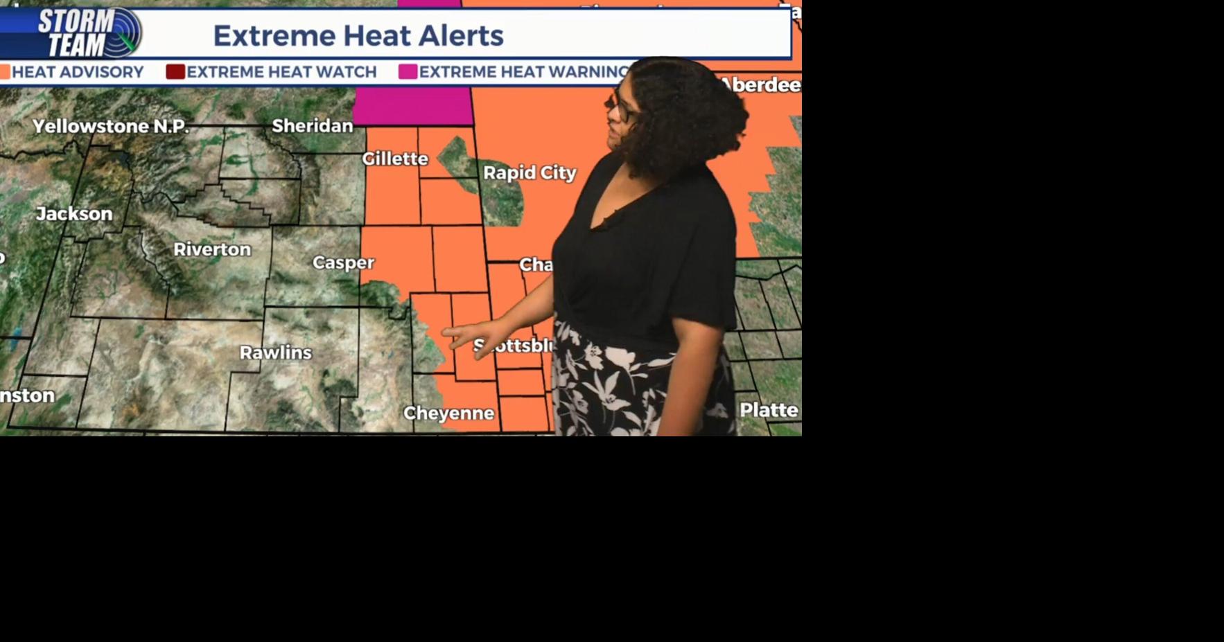 Hot and dry conditions continue through the rest of the week