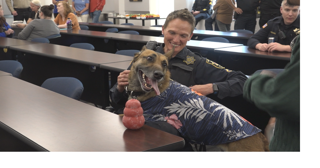 Cheyenne Police Department honors retiring K9s