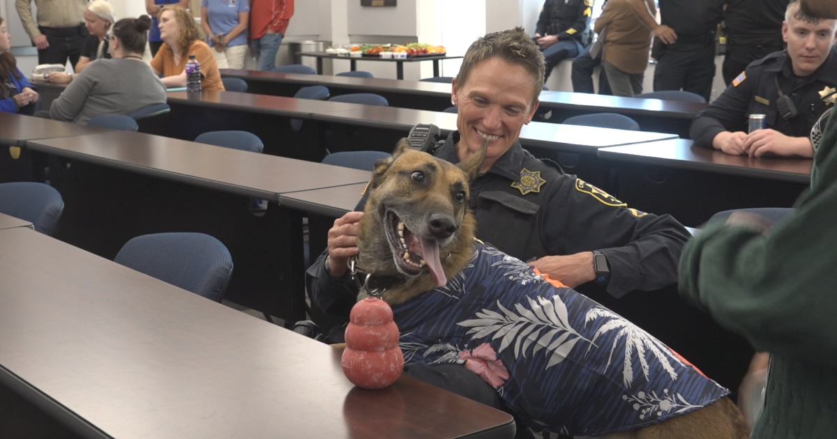 Cheyenne Police Department honors retiring K9s
