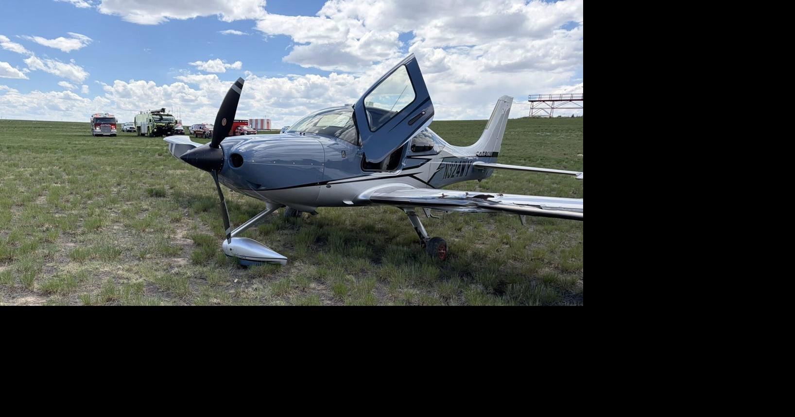 Mills Fire Department responds to plane crashing into a field