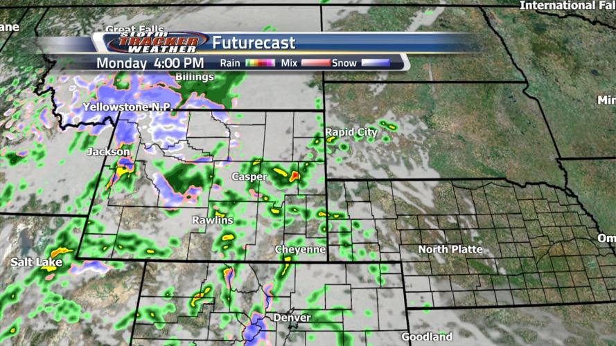 After a nice weekend rain and storms return with breezy conditions ...